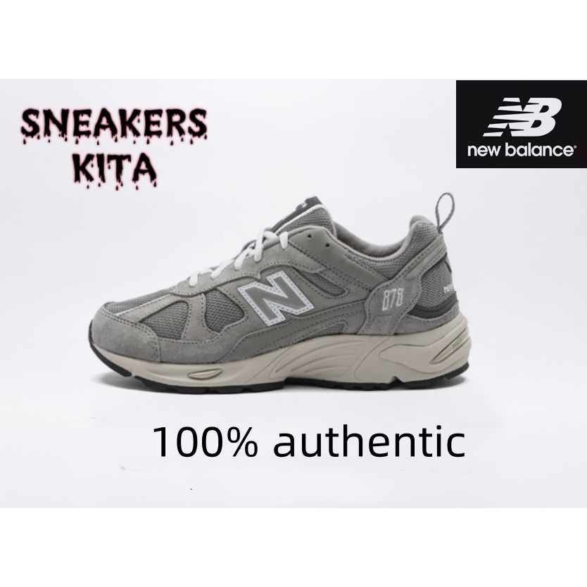 100% authentic New Balance 878 grey sports shoes male