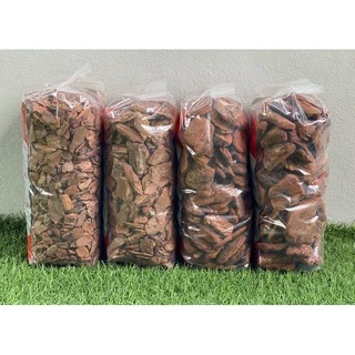 Bark Bedding เปลือกไม้สำหรับรองพื้นตู้สัตว์เลี้ยง ถุง 1 กิโล มีขนาดชิ้นไม้ใหัเลือกถึง 4 ขนาดตามความเหมาะสมและความสวยงาม