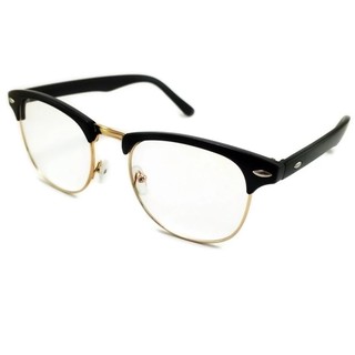 VINTAGE GLASSES Clubmaster Eyewear  รุ่น D754-CM 310M(Black/ Multicoat Lens)