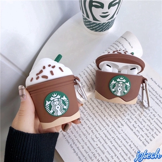 เคสหูฟังซิลิโคน แบบนิ่ม ลายการ์ตูน Starbucks สําหรับ Airpods 1 2 Pro