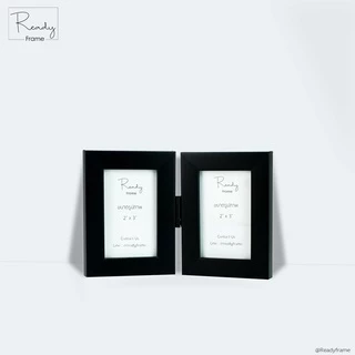 ReadyFrame I กรอบรูปคู่บานพับ 2x3นิ้ว ดีไซน์มินิมอล I Modern Minimal Duo Photo Frame Size 2x3Inch