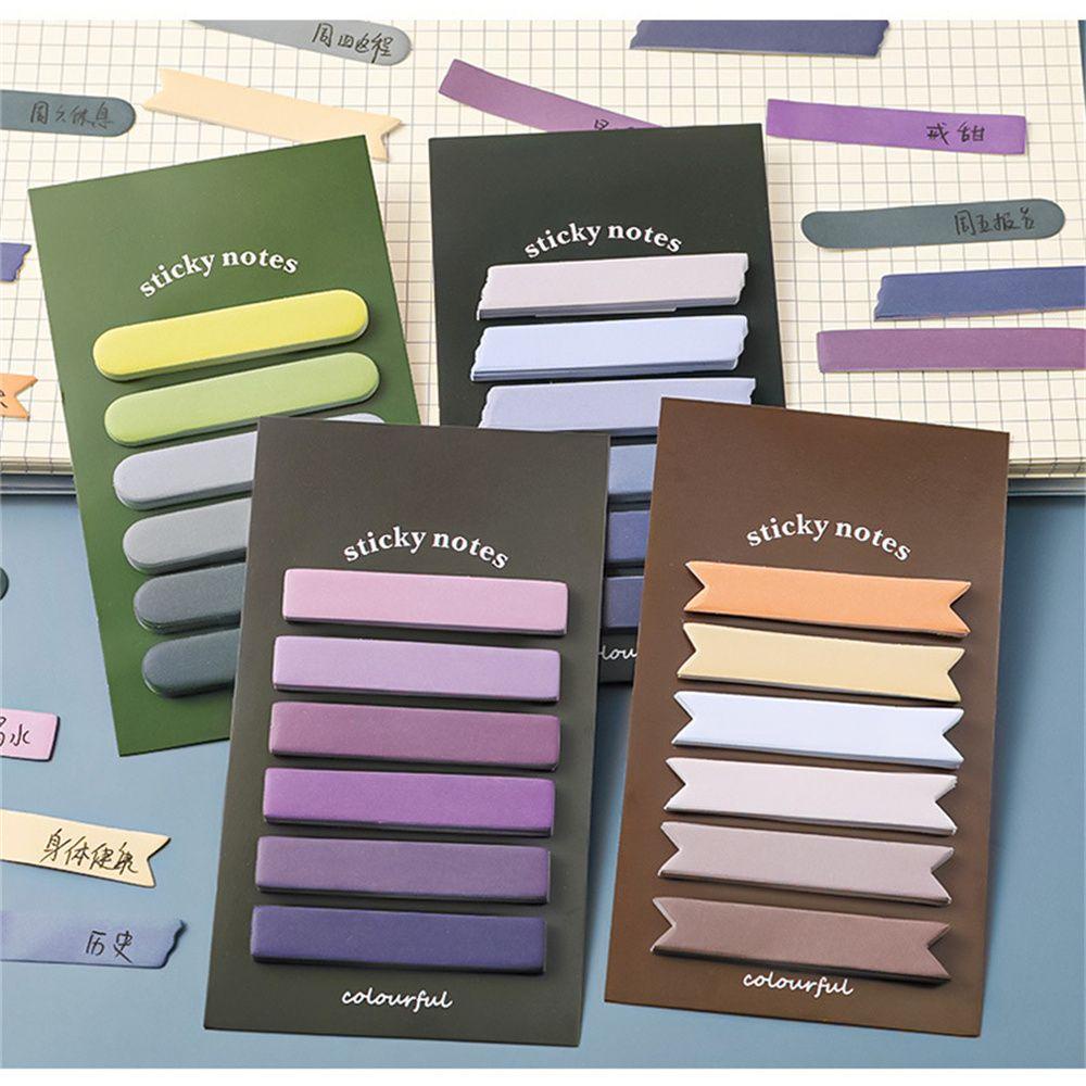 LONTIME 120 แผ่นบุ๊คมาร์ค Notepad อุปกรณ์การเรียนเครื่องเขียน ​สติ๊กเกอร์กระดาษ