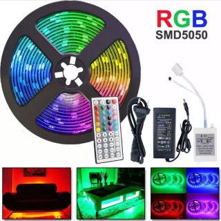 5เมตร3528 5050 SMD RGB กันน้ำ300 ไฟ LED แถบ24- 44 คีย์ IR รีโมท