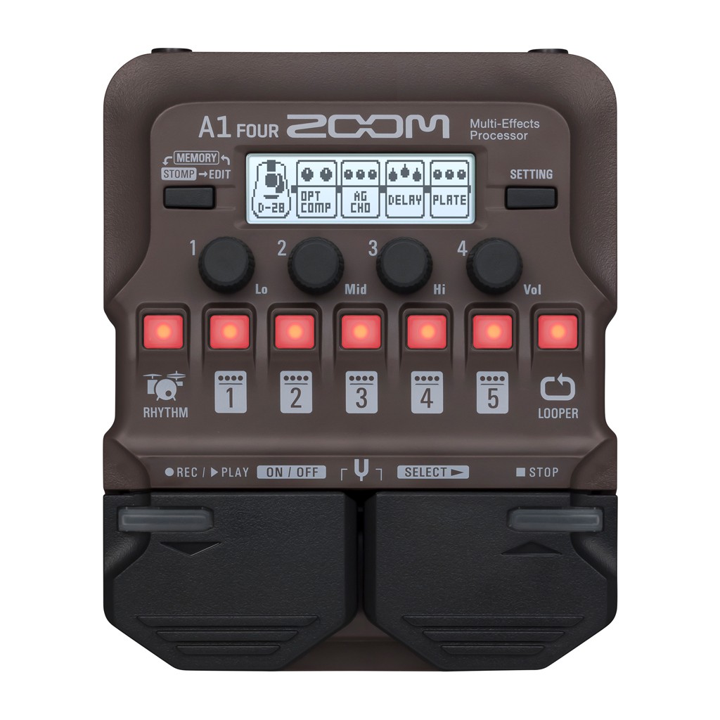 ZOOM A1 FOUR เอฟเฟคกีตาร์โปร่ง