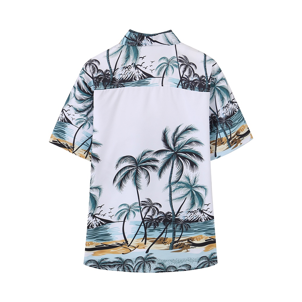 🔥เหลือ 69 เก็บโค้ดหน้าร้าน+ใช้โค้ด DET50MAR🔥 เสื้อเชิ้ตลายทะเลมะพร้าวใหม่ล่าสุด，ผ้าแห้งไว 107# - รูปที่ 7