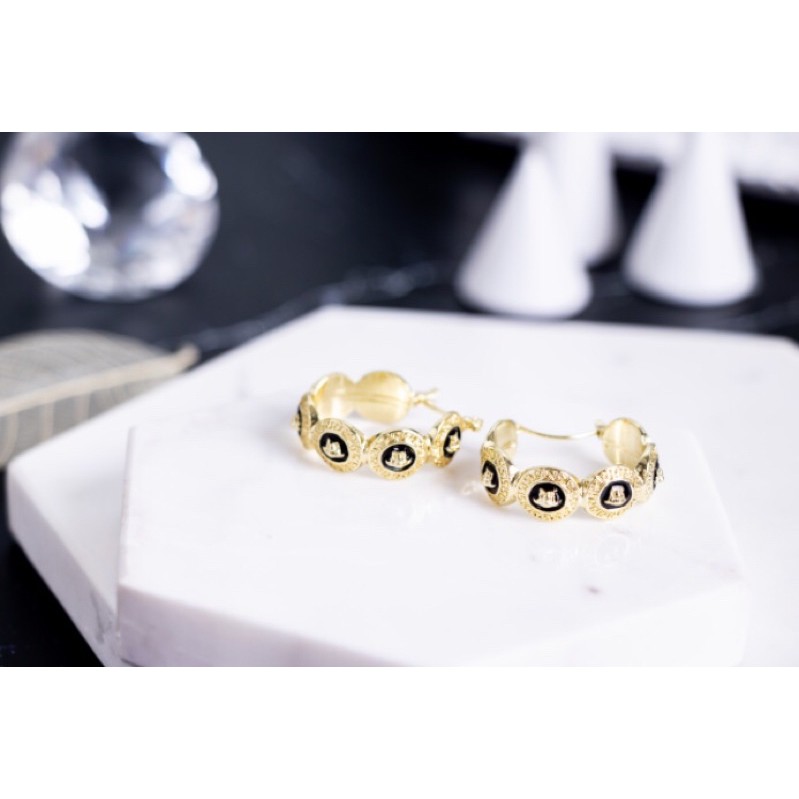 ต่างหู Versace (สีทอง)