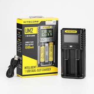 เครื่องชาร์จเปล่า Nitecore UM2 ชาร์จผ่าน USB ของแท้ โค้ดเช็คได้