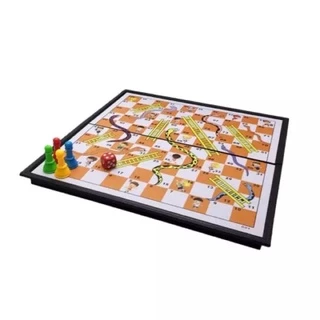 corcai บันไดงู แม่เหล็ก Snakes and Ladders ของเล่นเสริมพัฒนาการ กิจกรรมครอบครัว เกมบันไดงู ของเล่นเสริมทักษะ เกมฝึกสมอง