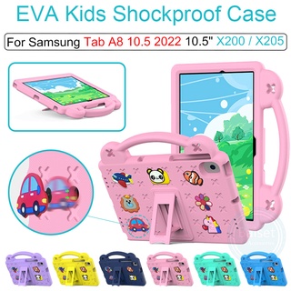 เคส EVA กันกระแทก พร้อมตัวยึด PC สําหรับ Samsung Tab A8 10.5 นิ้ว 2022 X200 X205