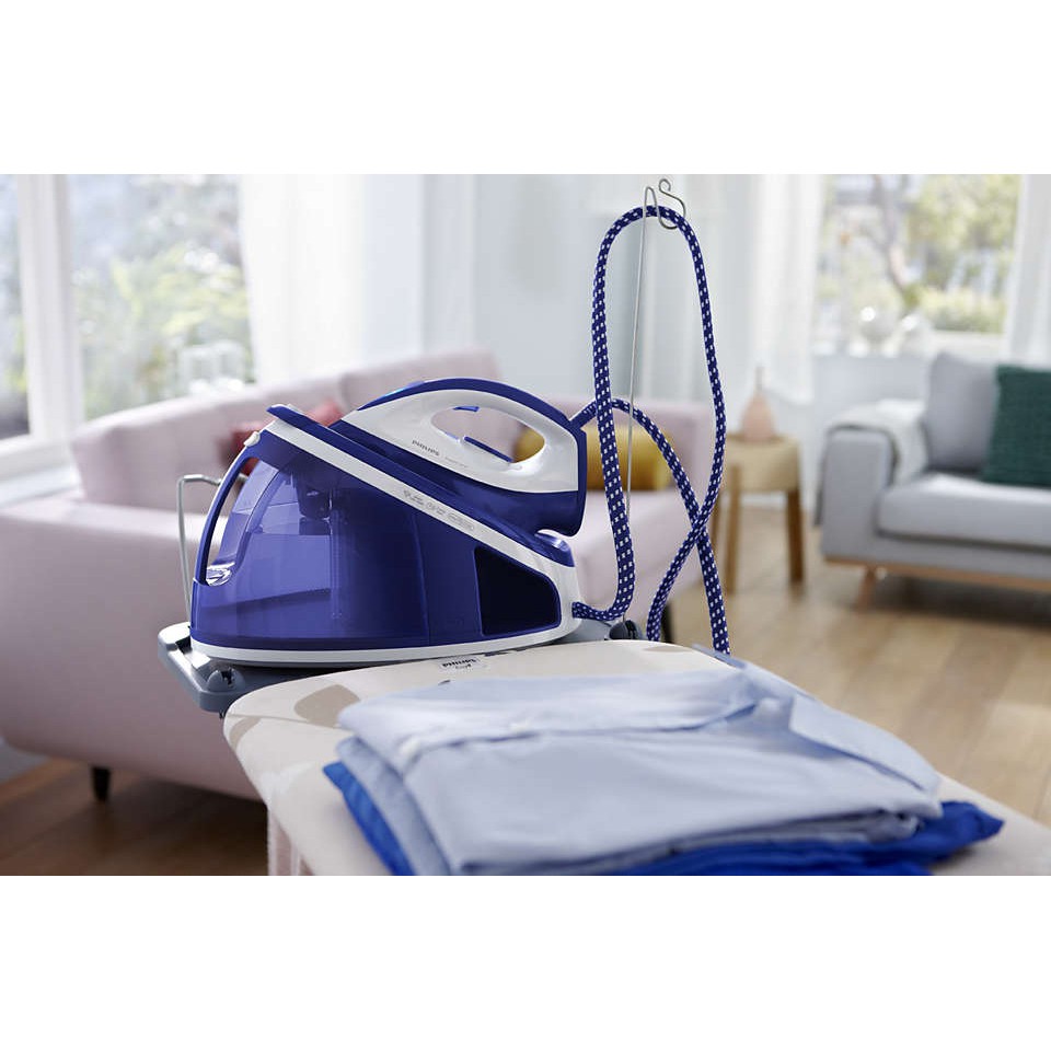 [แถมโต๊ะรองรีด] Philips เตารีดแรงดันไอน้ำ Fastcare รุ่น GC7703/20 แบบแยกหม้อต้ม