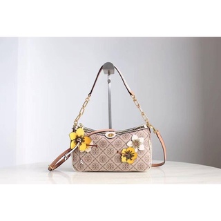 Tory Burch T Monogram Braided Floral Studio Shoulder Bag Code:B5D290765 แบรนด์แท้ 100% งาน Outlet