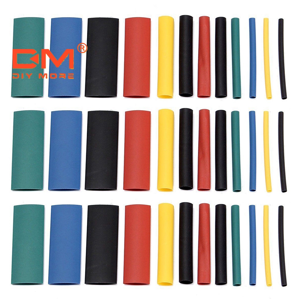 127/140/164/328/530Pcs Heat Shrink Tubing Kit / Insulated Heat Shrink Tube Cable Protection Wire Sleeving I.979400374