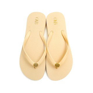 O&amp;B รองเท้าแตะ Malibu flip flop in Coconut Milk