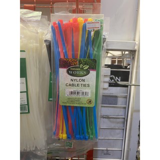 Cable Tie เคเบิ้ลไท คละสี ยาว 8 นิ้ว (กล่องละ 80 เส้น)