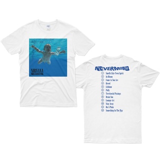 พร้อมส่ง เสื้อยืดลําลอง ผ้าฝ้าย 100% แขนสั้น พิมพ์ลายวงร็อค Nirvana Nevermind 02 สไตล์วินเทจ พลัสไซซ์ ไซซ์ XS-XXXL สําหรับผู้ชาย ของขวัญวันเกิด