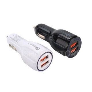 Qualcomm car charger หัวชาร์จไวในรถยนต์ แบบ 2 ช่อง