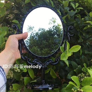 Makeup Mirror Retro Desktop Princess Desktop Beauty Princess Mirror ขนาดใหญ่