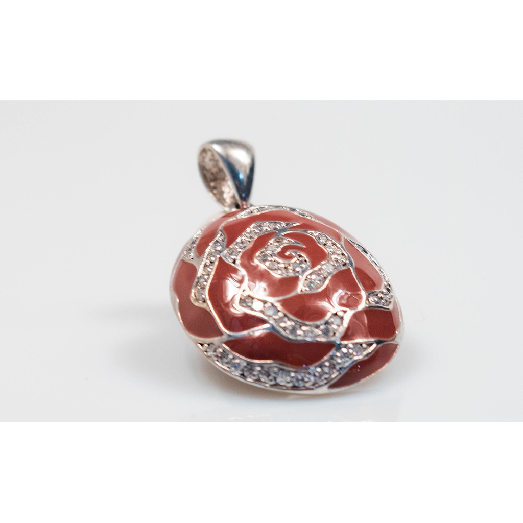 จี้สร้อยคอ(pendant roses of love)OVP-Brown