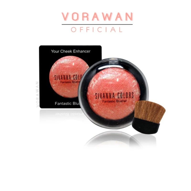 ของแท้ บลัชออนผสมสิมซิมเมอร์ ซิเวียน่า DU105 Sivanna Fantastic Blusher