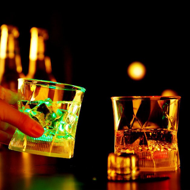 พร้อมส่ง❤️ แก้วเรืองแสง แก้วมีไฟ​ LED​ ทำจากอะคลิลิค  ใส่น้ำแล้วไฟจะติด สำหรับปาร์ตี้