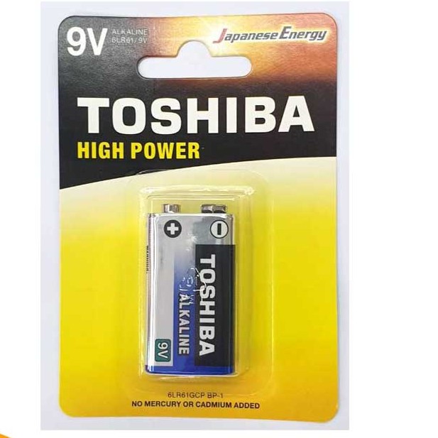 ถ่าน 9V Alkaline Toshiba ของใหม่ ของแท้