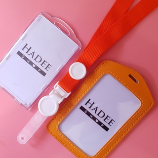 สายคล้องคอ สายคล้องบัตรพนักงาน สายห้อยบัตร สายคล้องขนาด 15 มิล.สีส้ม