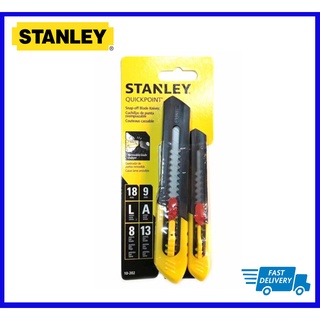 STANLEY คัตเตอร์10-202 แพ็คคู่ 9 มม.+18มม.