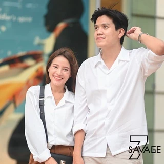 💥เสื้อเชิ้ตแขนยาว💥 คอปก/แขนยาว S/M/L/XL/2XL/3XL สีพื้น unisex เสื้อเชิ้ตแขนยาว คนอ้วนก็ใส่ได้