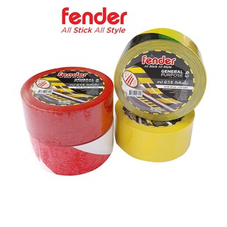 Fender เทป PVC ตีเส้นพื้น มาร์คจุดยืน สังเกตุง่าย ดึงดูดสายตา 48 มม. x 33 เมตร