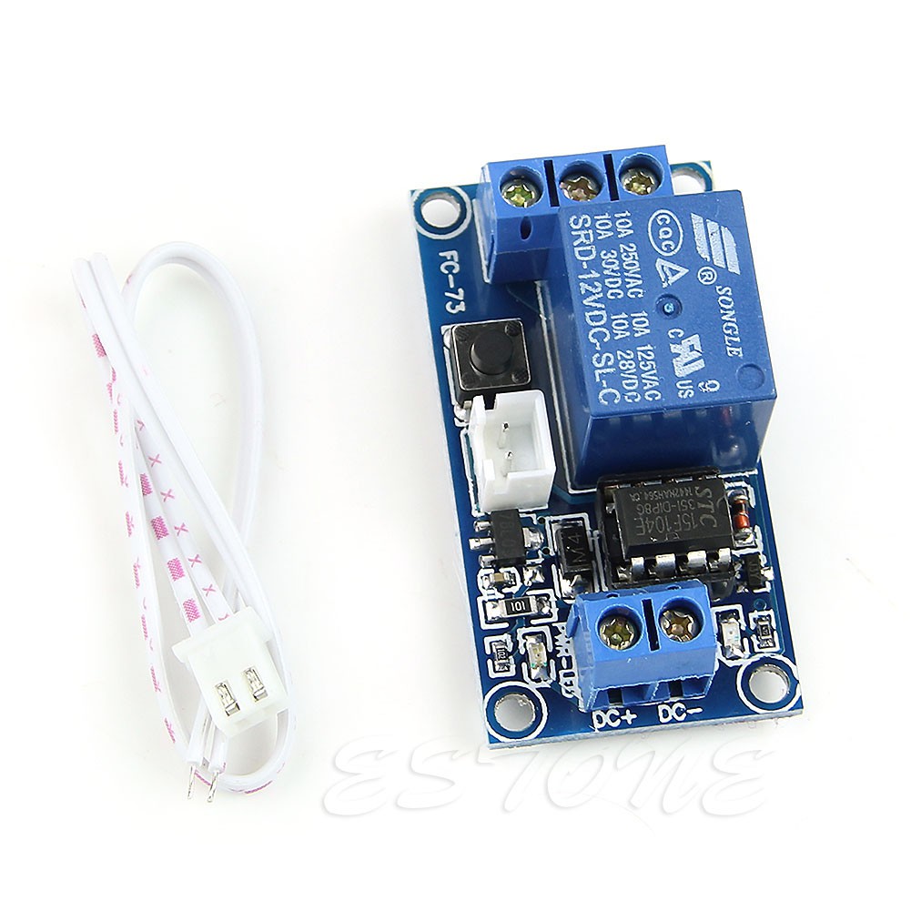 Pcbfun Dc 5V 12V 24V 1 Channel Latching Relay Module With Touch