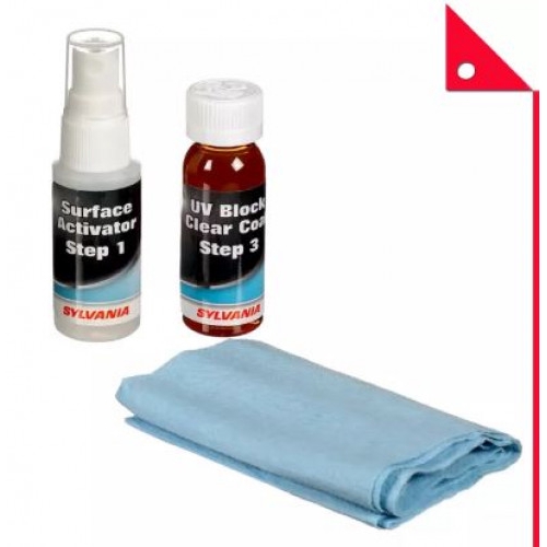 SYLVANIA  : SVNHRKUVB น้ำยาทำความสะอาดกระจกไฟรถยนต์  SYLVANIA Headlight Restoration UV Block Clear C