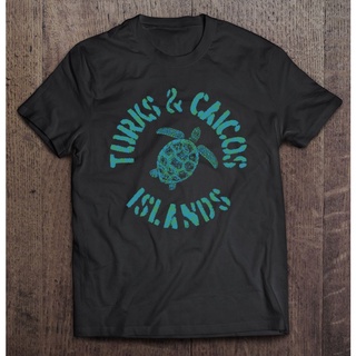 เสื้อยืด พิมพ์ลายเต่าทะเล 2 Turks Caicos Islands