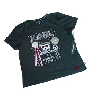 *พร้อมส่ง*  เสื้อยืด (ผู้หญิง)  Karl Lagerfeld  @มีไซส์ s,m,l,xl