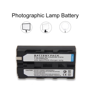 1pcs 2400mAh NP-F550 NP-F570 Rechargeable Lithium-ion Battery Pack For NP-F550 F750 F970 F960 LED Video Light Lamp Batte