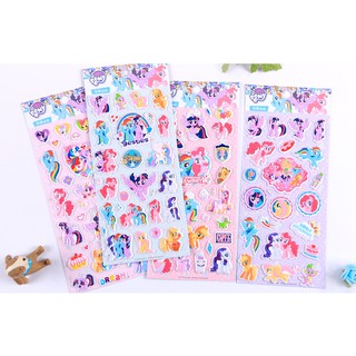 สติ๊กเกอร์ลายMyLittlePony Frozen เจ้าหญิง 3D สำหรับเด็ก สติ๊กเกอร์ลายนูน สติ๊กเกอร์โพนี่