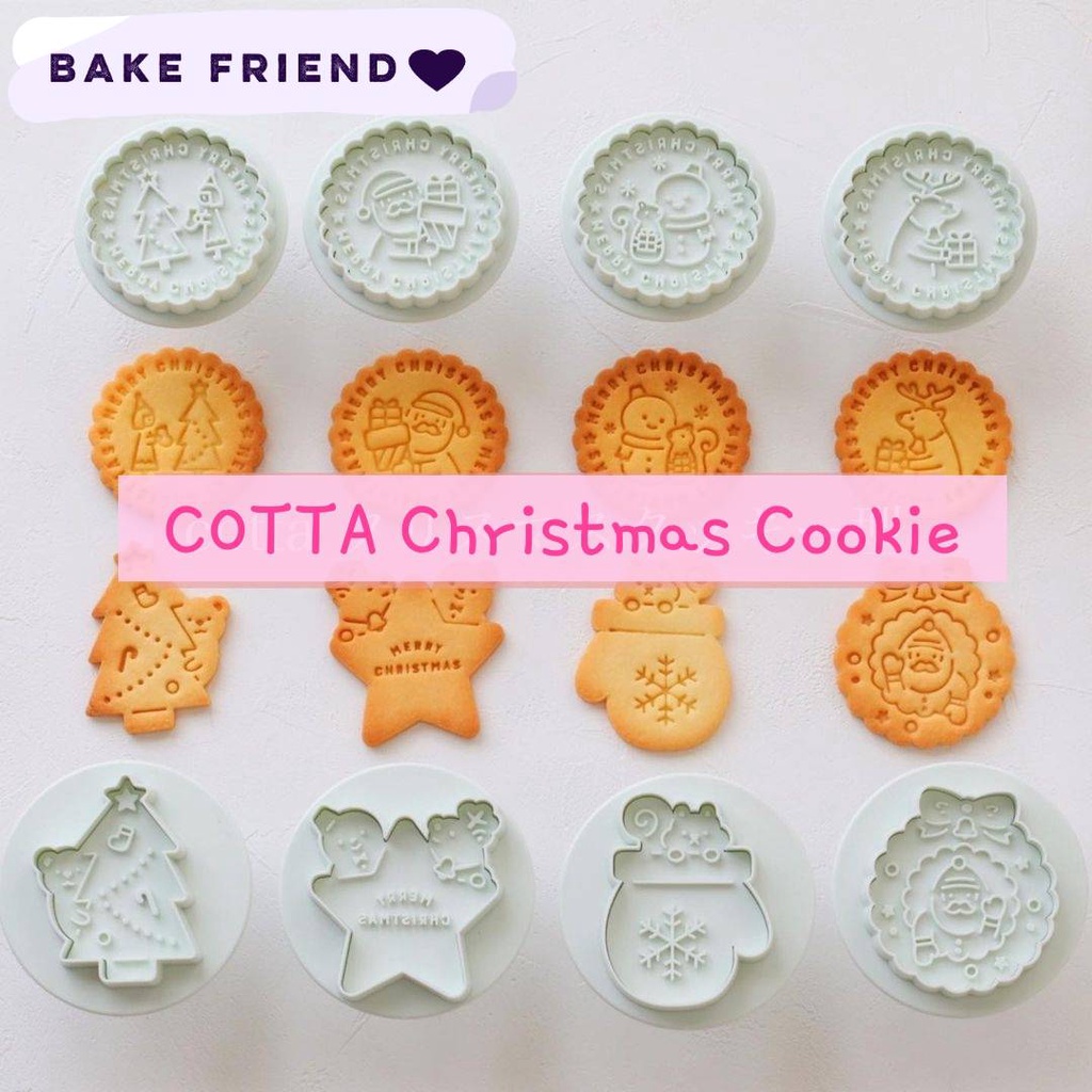 Cotta พิมพ์คุกกี้คริสต์มาส Cotta Christmas Cookie Stamp แม่พิมพ์คุกกี้คริสต์มาส ค็อตตาญี่ปุ่นแท้ๆ