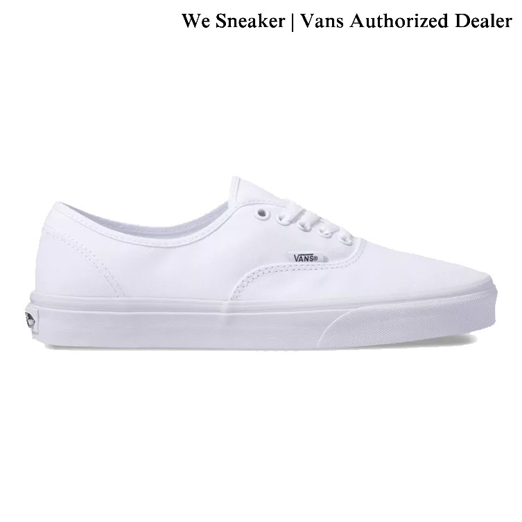 true white vans authentic