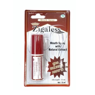 Zigaless Mouth Spray 15 ml ซิกกาเลส สเปรย์ดับกลิ่นปาก และ ลดความอยากบุหรี่ เลิกบุหรี่ ขนาด 15 ML 11417