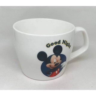 แก้วกาแฟเซรามิค Disney Good Night Mickey Mouse จาก Darlie สำหรับใส่กาแฟ ชา นม เครื่องดื่มต่างๆ หรือเป็นของสะสม