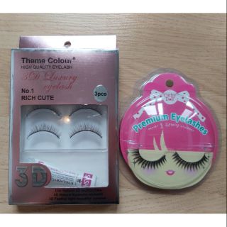 New!! ขนตาปลอม 3D Eyelashes no.1 brown