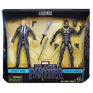 Hasbro Marvel Legends Series Black Panther 6 inch Everett Ross &amp; Erik Killmonge