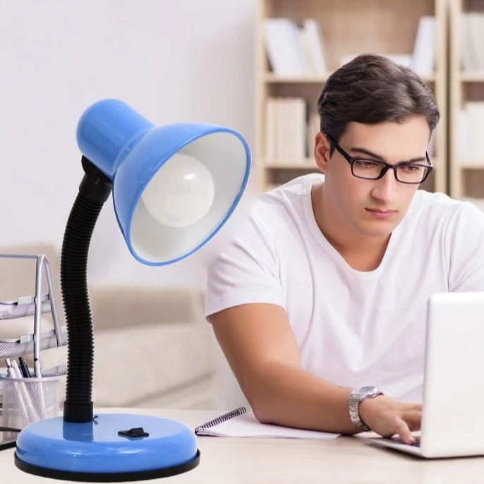 โคมไฟอ่านหนังสือ โคมไฟตั้งโต๊ะ ปรับระดับได้รอบทิศทาง Table Reading Lamp ขั้วไฟE27 MAX 60W No.203