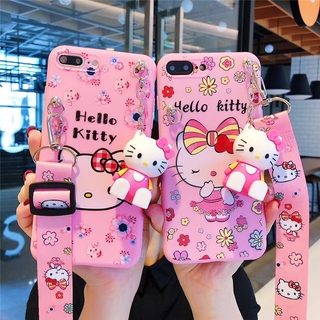 เคสโทรศัพท์มือถือลายการ์ตูนคิตตี้สําหรับ Vivo Y81 Y81i V11 V11I V9 Y85 Y71 V7 Plus V5 V5S Y67 Y53 Y51