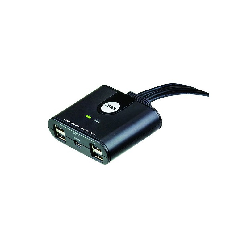 ATEN 4 Port USB2.0 Sharing Switch | คอม 4 เครื่อง แชร์ใช้งาน USB 4 Port รุ่น US424