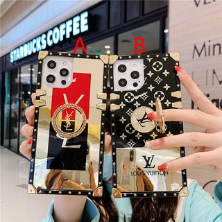 Phone Case Apple iPhone 11 Pro Max 12 Mini X XS XR i7 i8 i6s i6 plus SE 2020 เคสมือถือ Soft TPU Case เคสป้องกัน Fashion Trend Mirror Cover