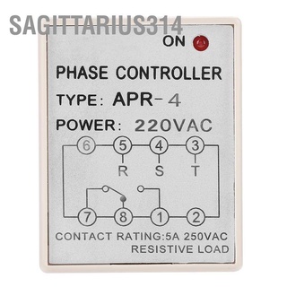 Sagittarius314 Apr-4 รีเลย์ควบคุมการสูญเสียเฟส 10A 220 380Vac