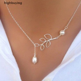 [highbuying] สร้อยคอโซ่ จี้คริสตัล ไข่มุก เครื่องประดับแฟชั่น