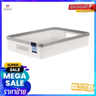 ตะกร้าผ้าเหลี่ยม DKW IN SPACE HH-1093(M) ขาวRECTANGULAR BASKET DKW IN SPACE HH-1093(M) WHITE