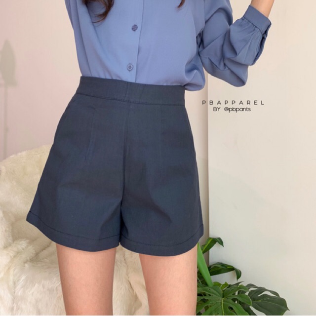 (LS)🎉กางเกงขาสั้นผ้าลินิน Linen fabric short pants