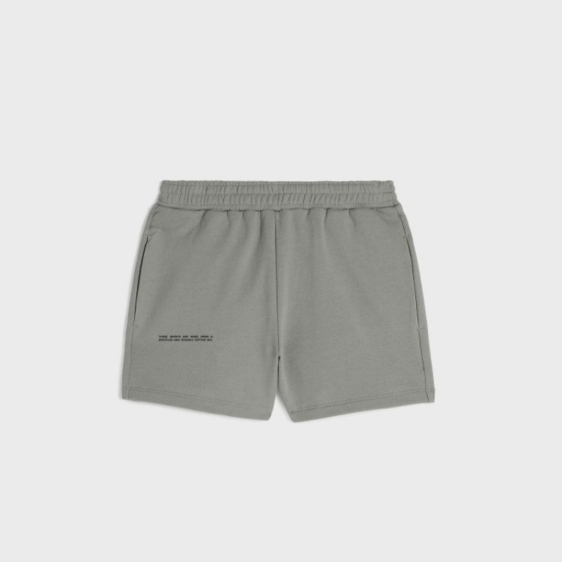 (พร้อมส่ง) PANGAIA - Lightweight Recycled Cotton Shorts (Grey)